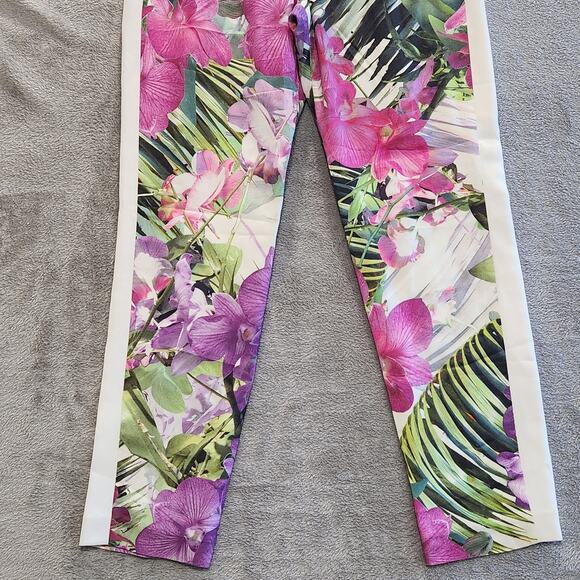 Trina Turk Gilly Floral Tropical Pull On Tapered Pants Size 4 Beach Coastal - Picture 3 of 14
